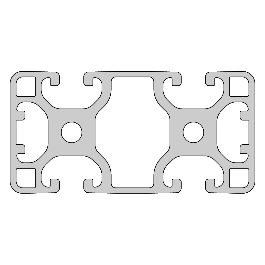 RP1331 aluminium profile 8 80x40 Light