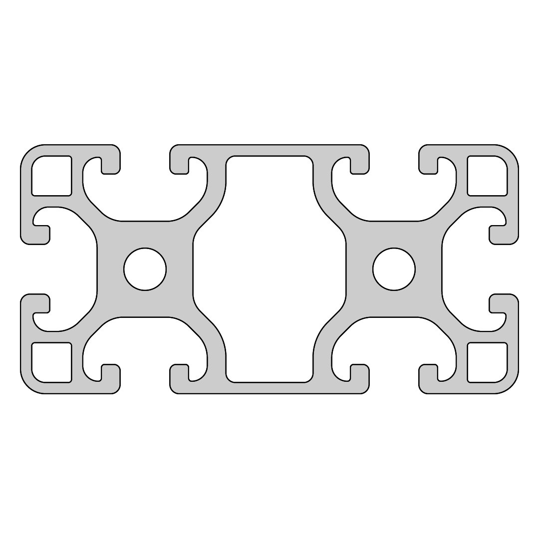 RP1140 aluminium profile 8 80x40 Light