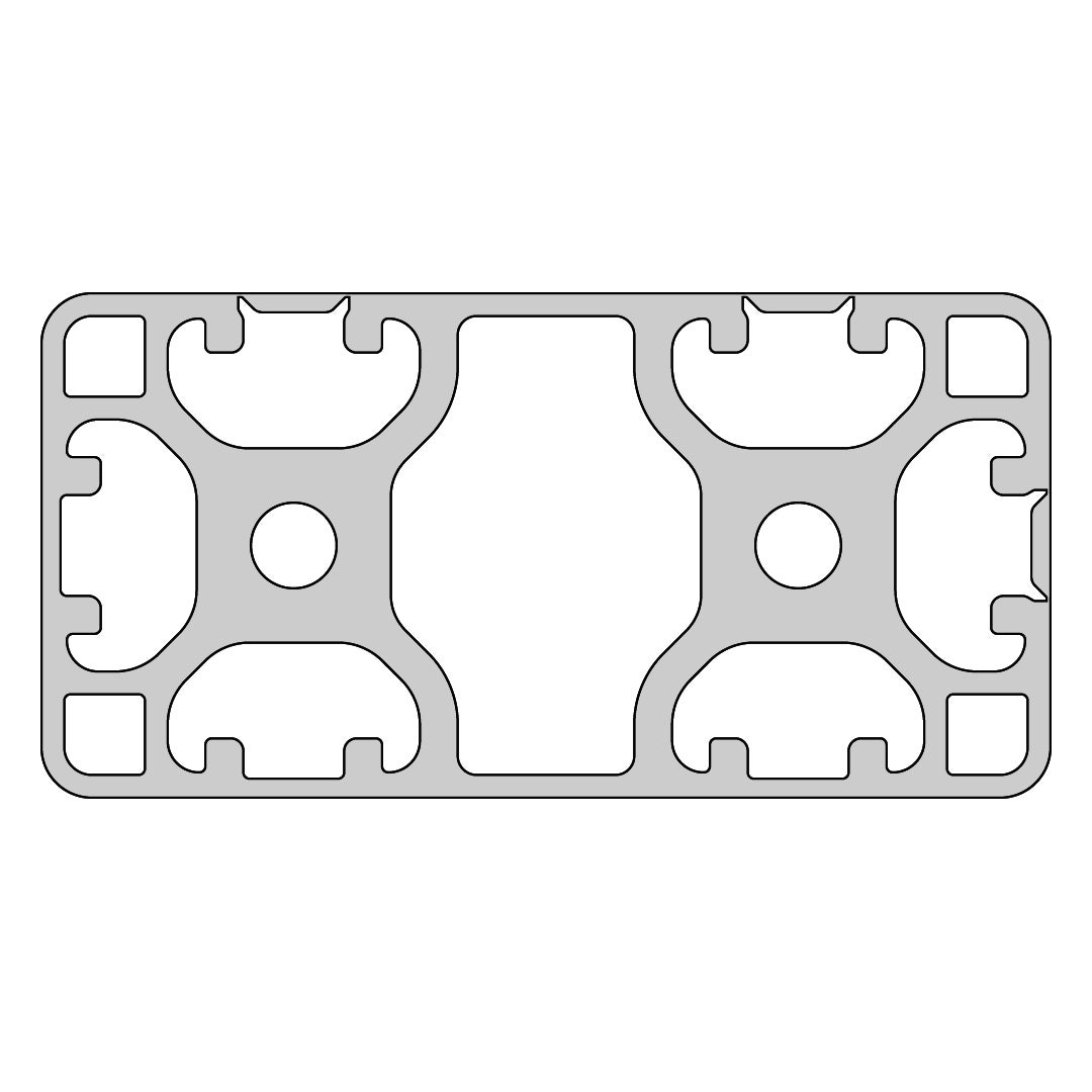 RP1385 aluminium profile 8 80x40 Light