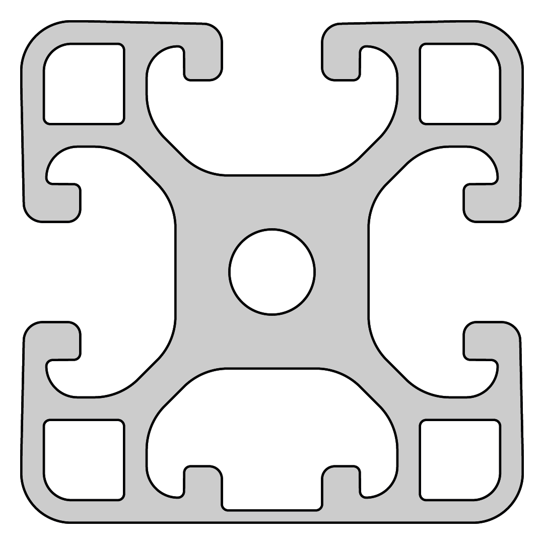 RP1300 aluminium profile 8 40x40 Light