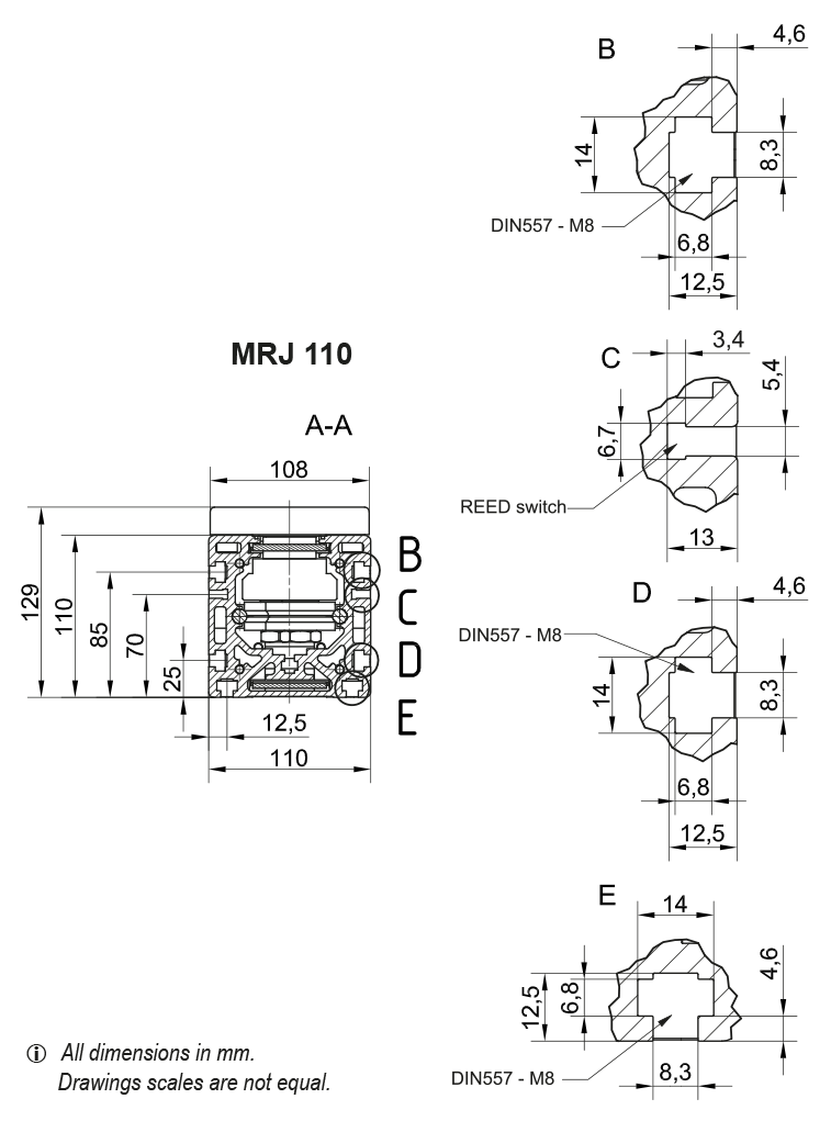 MRJ 110 Linear Unit drawing 6