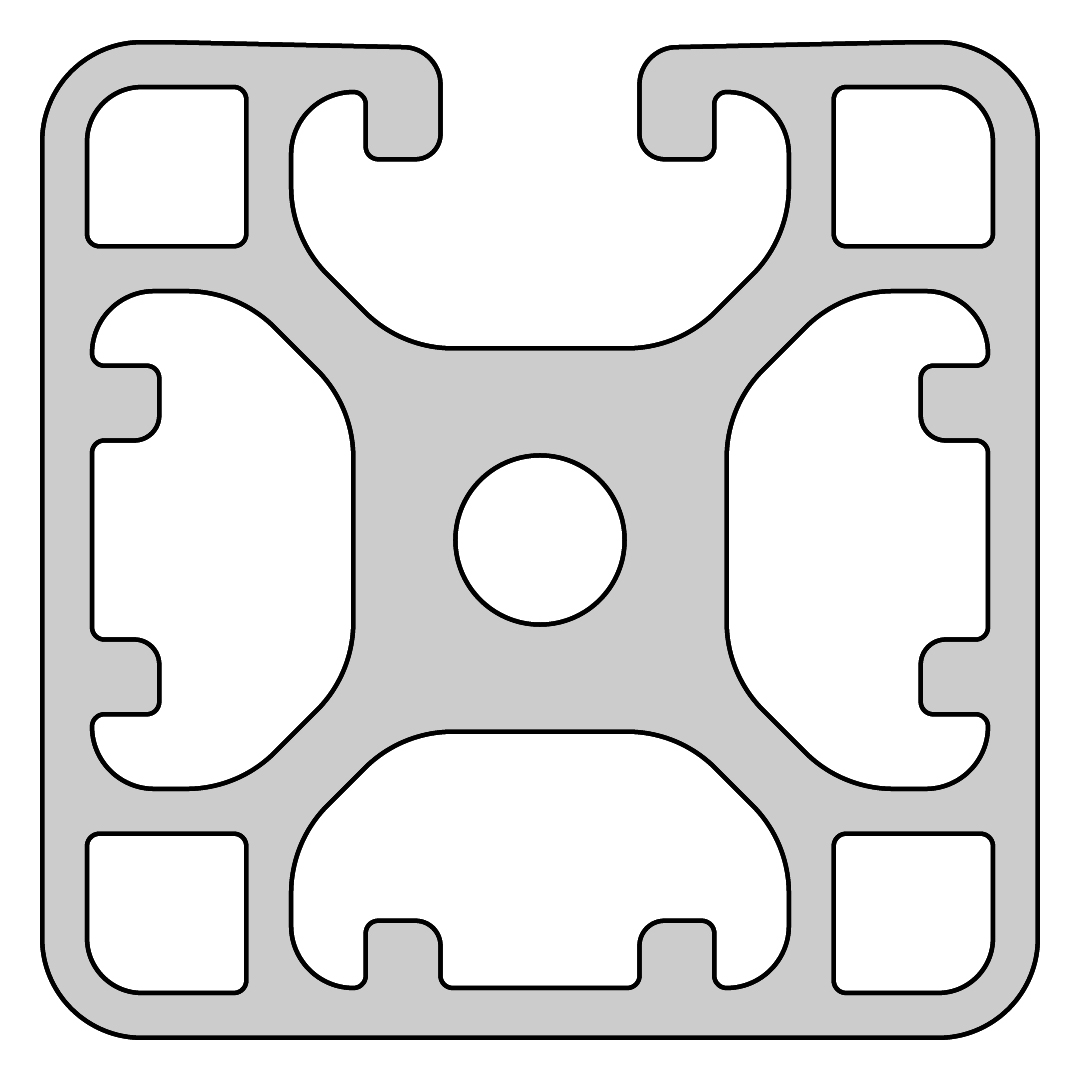 RP1302 aluminium profile 8 40x40 Light