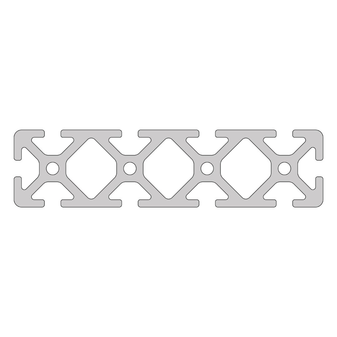 RP3030 aluminium profile 6 120x30 Normal