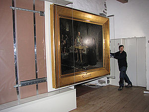 Telescopic rail painting