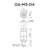 Straight Adapter OA-M3-D4