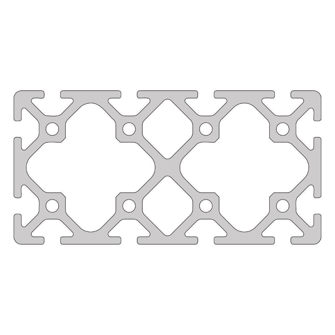 RP3050 aluminium profile 6 120x60 Normal