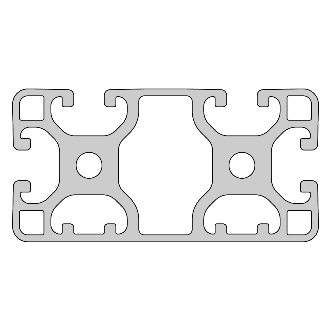 RP1350 aluminium profile 8 80x40 Light