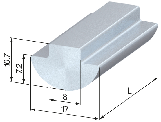 T-Nut Profile, slide-in