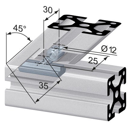 RF1152 Central Fastener G 45 SS (Prev. SV1151V)