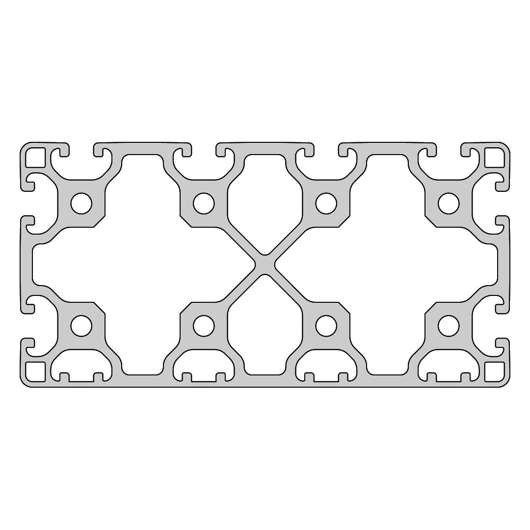 RP1396 aluminium profile 8 160x80 Light
