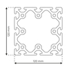 RP1095 aluminium profile 8 120x120 Normal