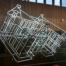 Aluminium profiles sculpture