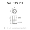 Straight Adapter OA-PT1/8-M8