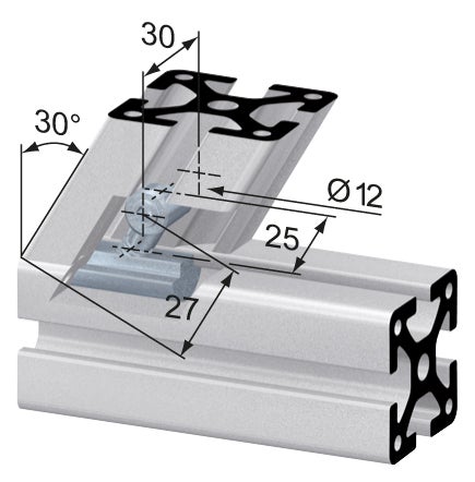RF1151 Central Fastener G 30 SS (Prev. SV1111V)
