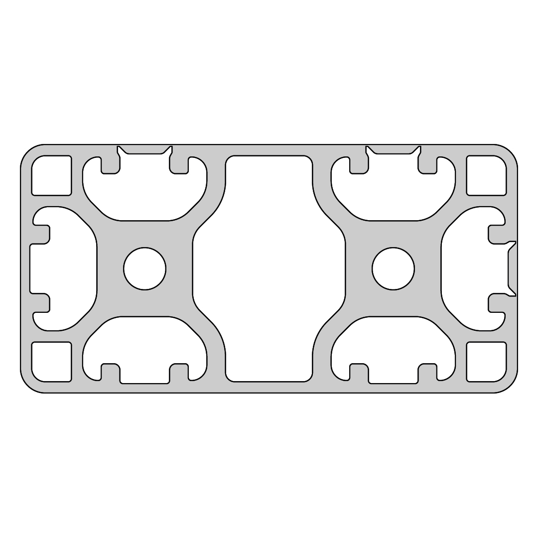 RP1385 aluminium profile 8 80x40 Light