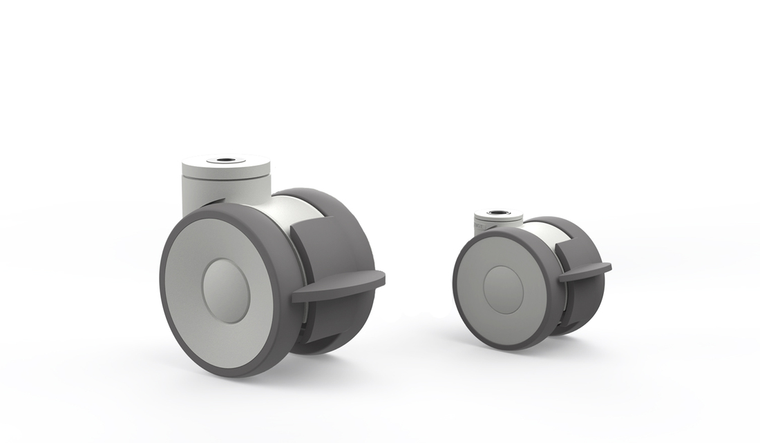 Swivel Castors, Bolt Hole with lock