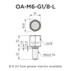 Straight Adapter OA-M6-G1/8-L
