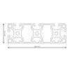RP1560 aluminium profile 8 120x40 Light
