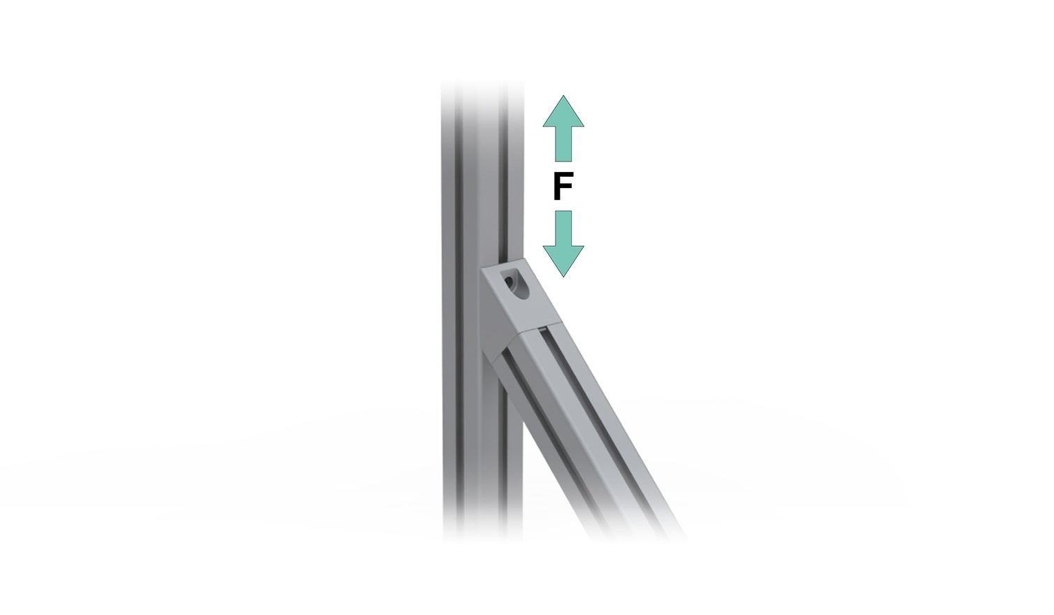 Corner bracket ZN 40x40 Set 45°