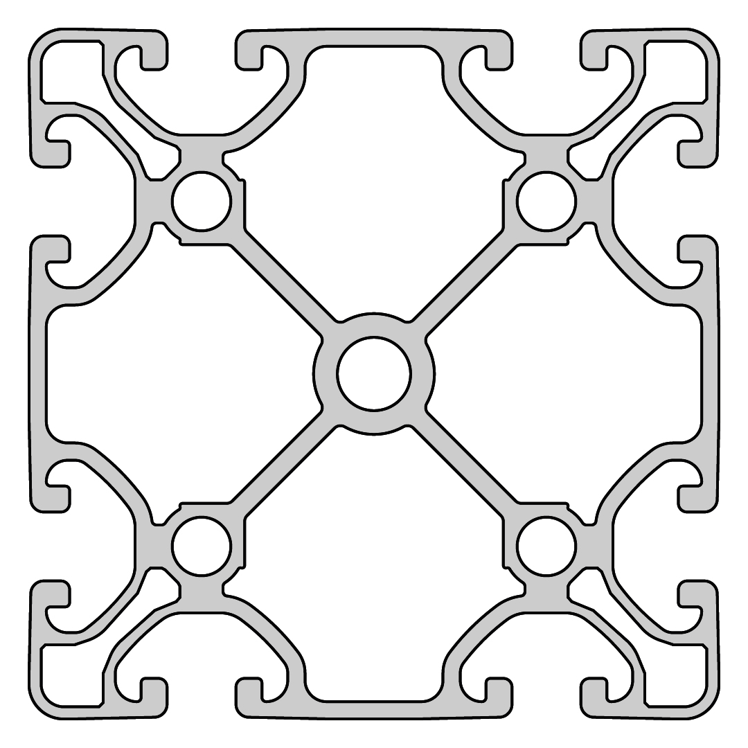 RP1175 aluminium profile 8 80x80 Ultralight