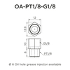 Straight Adapter OA-PT1/8-G1/8