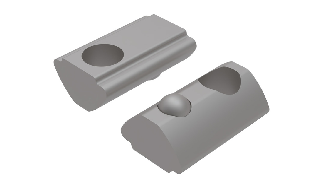 Pivoting Slot Nut, 7.7 × 4.0 mm