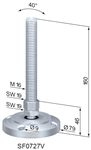 Adjustable Feet Ø 79 with fixing holes