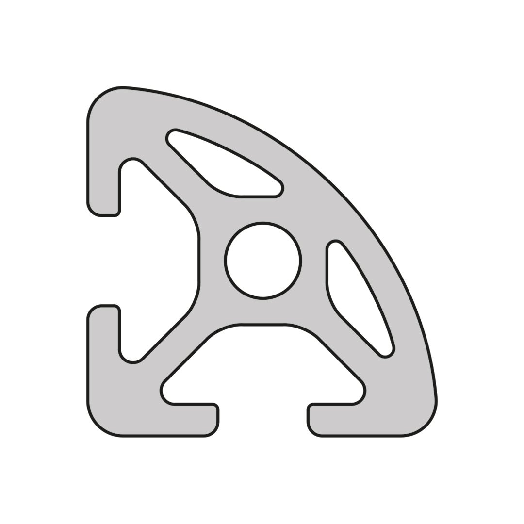 RP4110 aluminium profile 5 20x20R Normal
