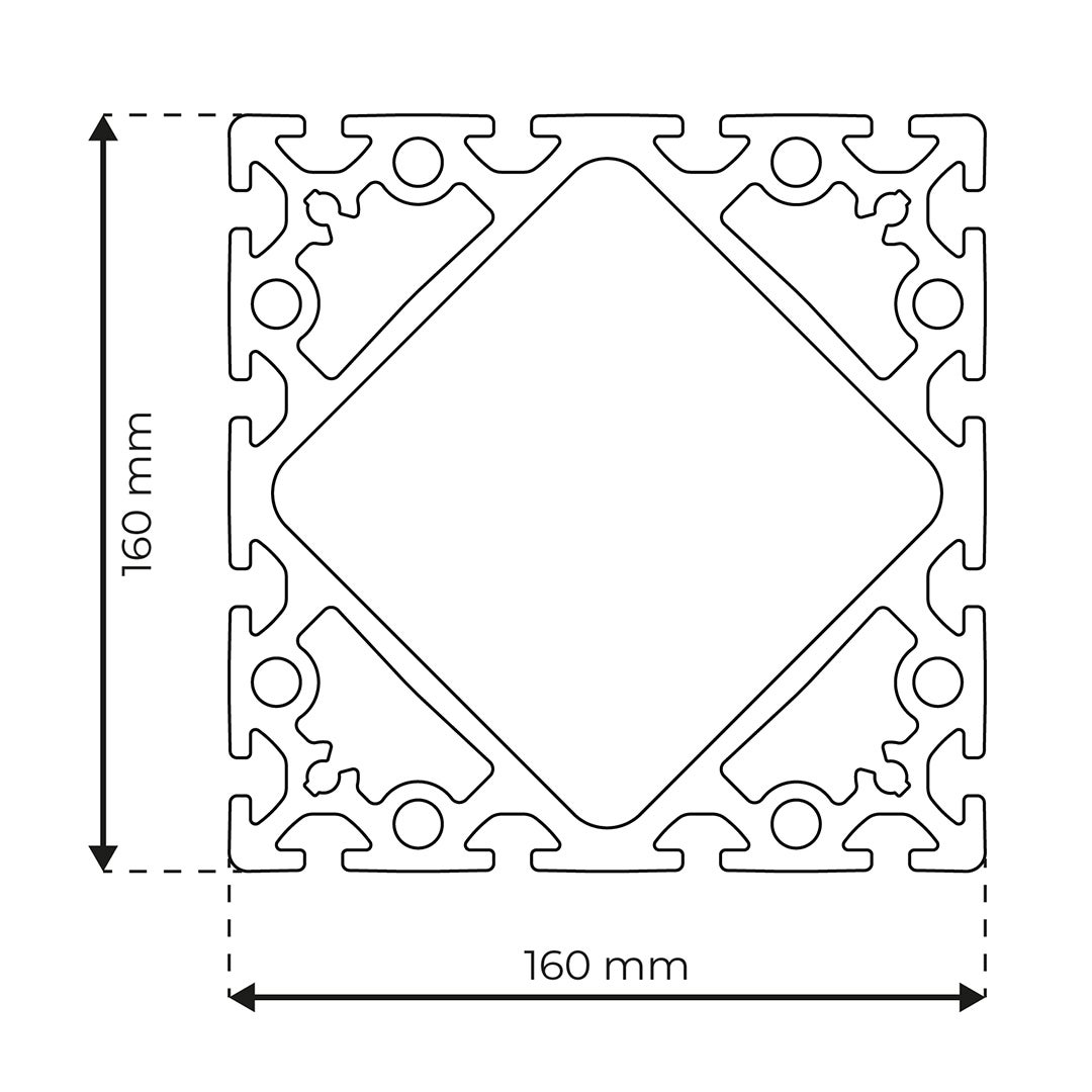 RP1397 aluminium profile 8 160x160 Light