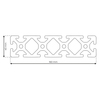 RP1060 aluminium profile 8 160x40 Normal