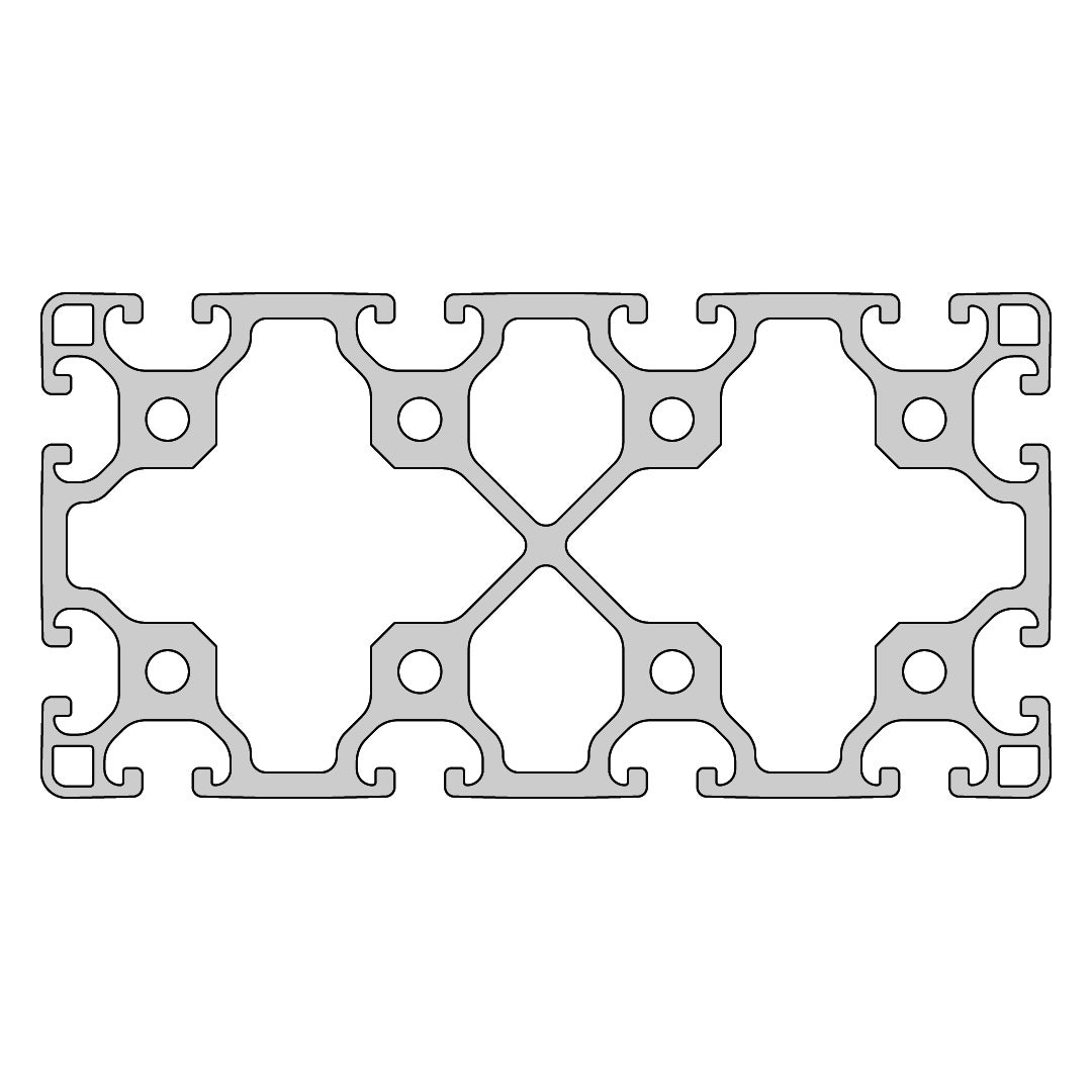 RP1200 aluminium profile 8 160x80 Light