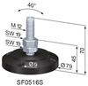 Adjustable Feet Ø 79 with fixing holes