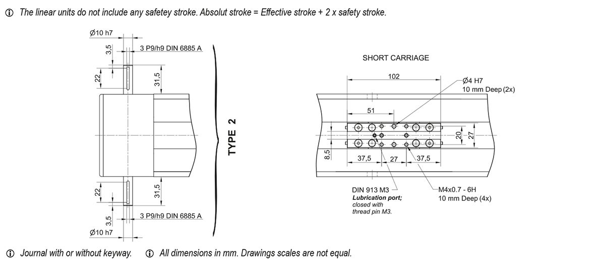 CTJ 90 Linear Unit drawing 3