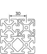 Rollco Aluminium Profiles System 30 slot 6