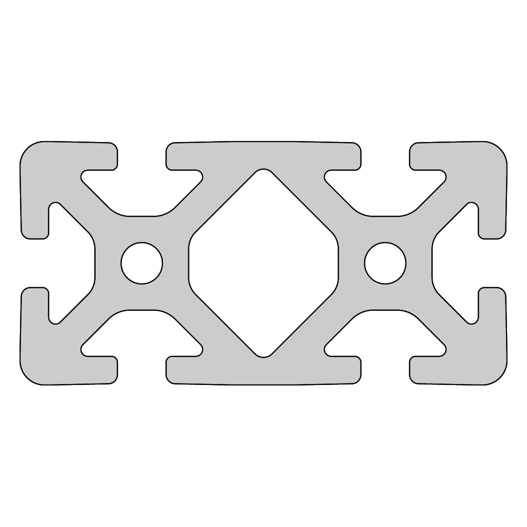 RP1040 aluminium profile 8 80x40 Normal