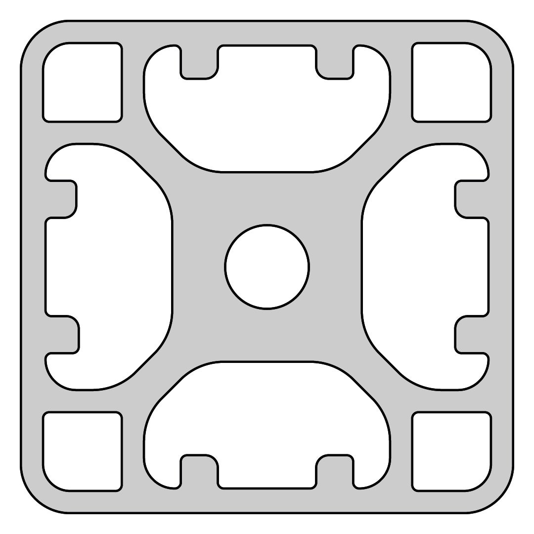 RP1301 aluminium profile 8 40x40 Light